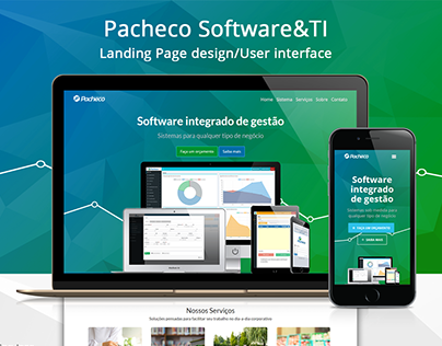 Pacheco Software&TI - Landing Page design/UI design