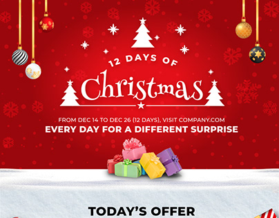 Email Template for Christmas offers