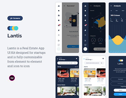 Lantis Real Estate App UI Kit