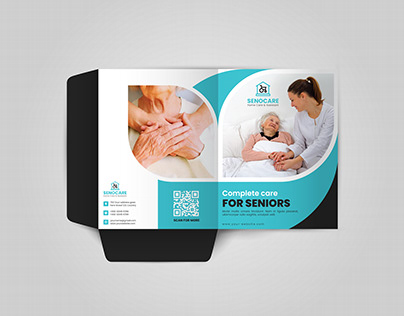 Senior Care Company Presentation Folder Design