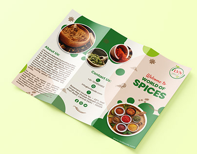 SPICES PRODUCT CATALOG BROCHURE DESIGN