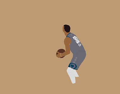 NBA allstar game - motion illustration