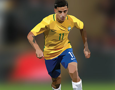Low Poly Illustration - Philippe Coutinho