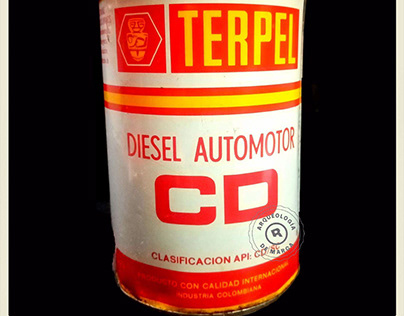Lata de aceite Terpel para Diesel.