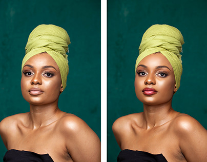 retouching before after