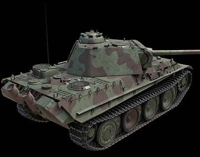 German tank PzKpfw V Panther - versions D, A and G
