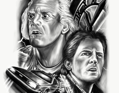 Back to the future drawing