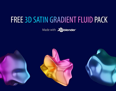 3D Satin Gradient Fluid Pack for Free