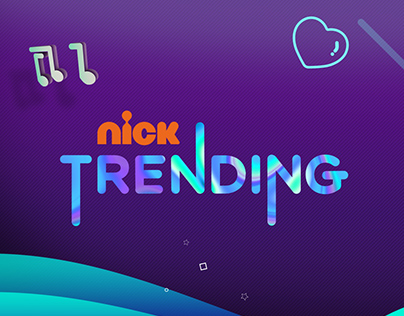 Nickelodeon Trending - On Air Motion Graphics Package