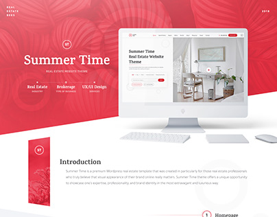 Summer Time — Real Estate Website Theme UX/UI