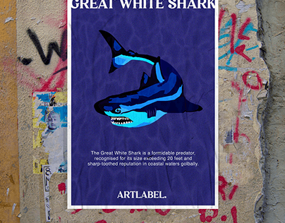 Shark Illustration poster design