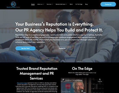 PR Firm Website Design