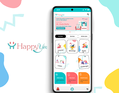 Happy you app - Home Page Redesign