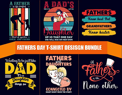 Fathers day T- Shirt Design Bundle