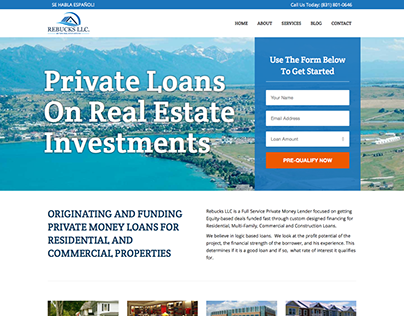 Real Estate Website Design - Rebucks LLC