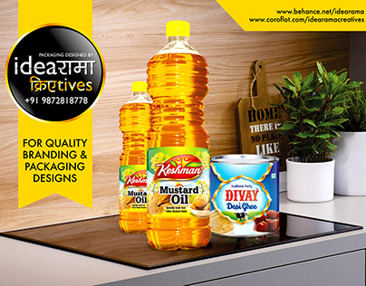 Mustard Oil & Desi Ghee Packaging & branding design