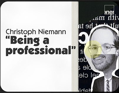 "Being a professional" Christoph Niemann