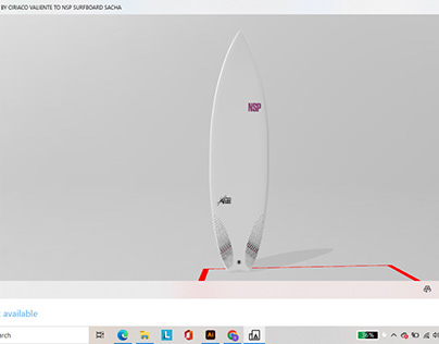 Diseño 3D para NSP SURFBOARDS - Estados Unidos