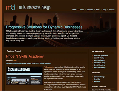 Visual Identity: Mills Interactive Design