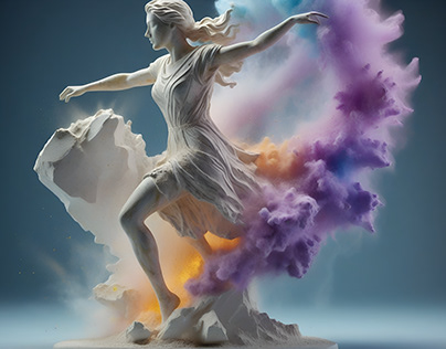 Colorful Dust Marble Statues Collection 2024