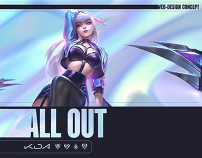 K/DA WEBSITE DESIGN CONCEPT