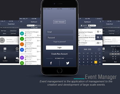 Event Manager App UI