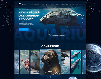 Aquarium Landing Page