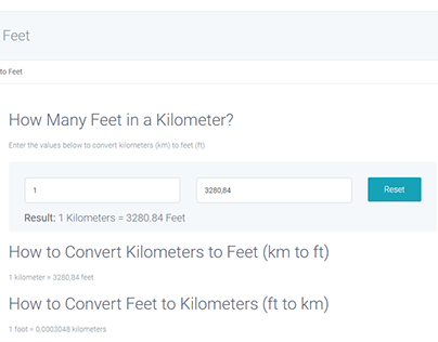 How to Convert Kilometers to Feet (km to ft)