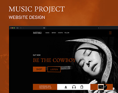 Music project. Website design.