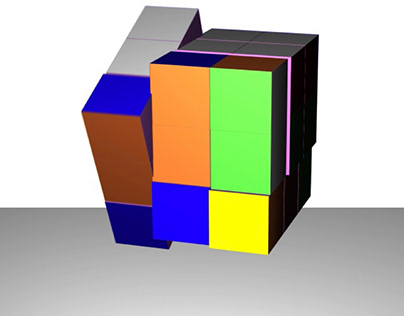 Rubik’s cube 3d animation