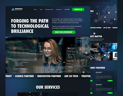 Innovatech Homepage Re-design