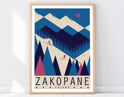 Travel poster - Zakopane, Poland