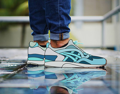 personal work : ASICS gel lyte 5 studie