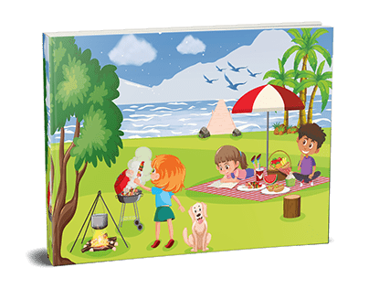Holiday kids illustration