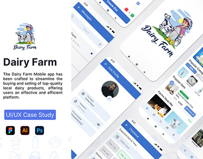 Project thumbnail - UI/UX Case Study | Dairy Farm Mobile App