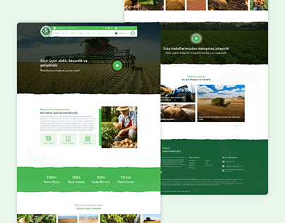 Agriculture Web UI/UX Design