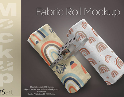 Fabric Roll Mockup