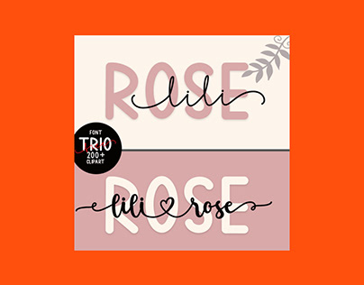 Lili Rose Elegant and Dainty Duo Font