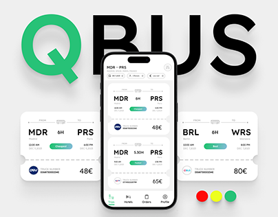QBUS | Booking Bus Trips Mobile App Design