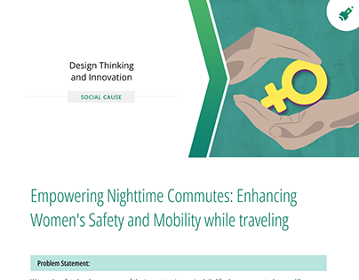 Social cause - Safety of women UX Research