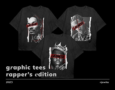 Graphic tees with rappers