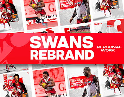 Sydney Swans Social Media Rebrand - Personal Project