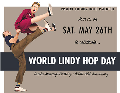 World Lindy Hop Day Event Poster