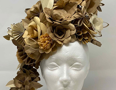 RECYCLED MATERIALS - HEADPIECE