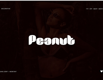 Peanut Display Typeface