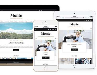 Monte WordPress Fashion + e-Commerce Theme