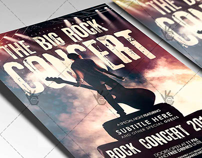 The Big Rock Concert - Club Flyer PSD Template
