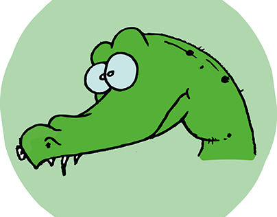 Krokodil - Illustratie