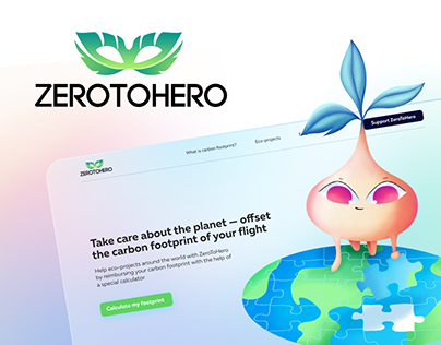 ZeroToHero: Website design, illustrations, logo