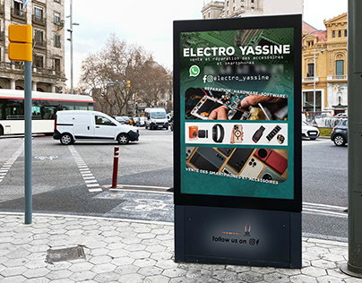 Electro yassine billboard design